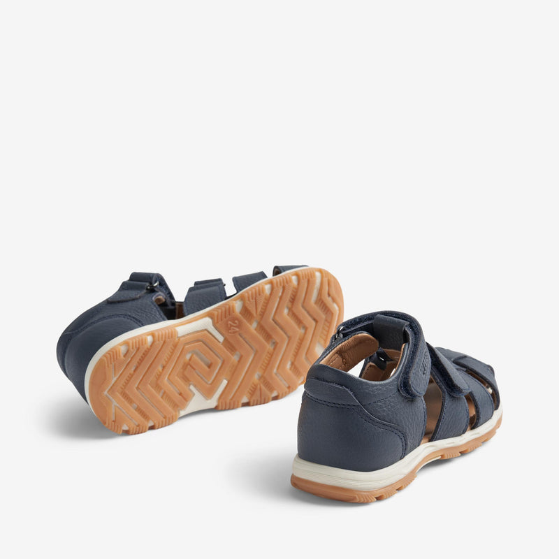 Wheat Footwear  Frei L lukket Sandal Sandals 1432 navy