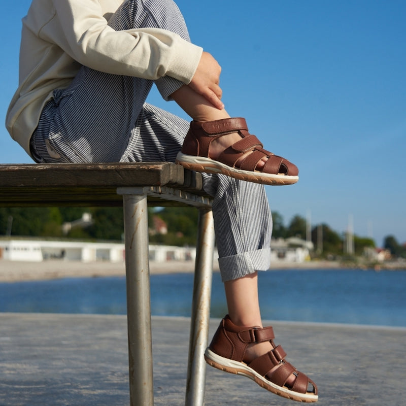 Wheat Footwear  Frei L lukket Sandal Sandals 9002 cognac