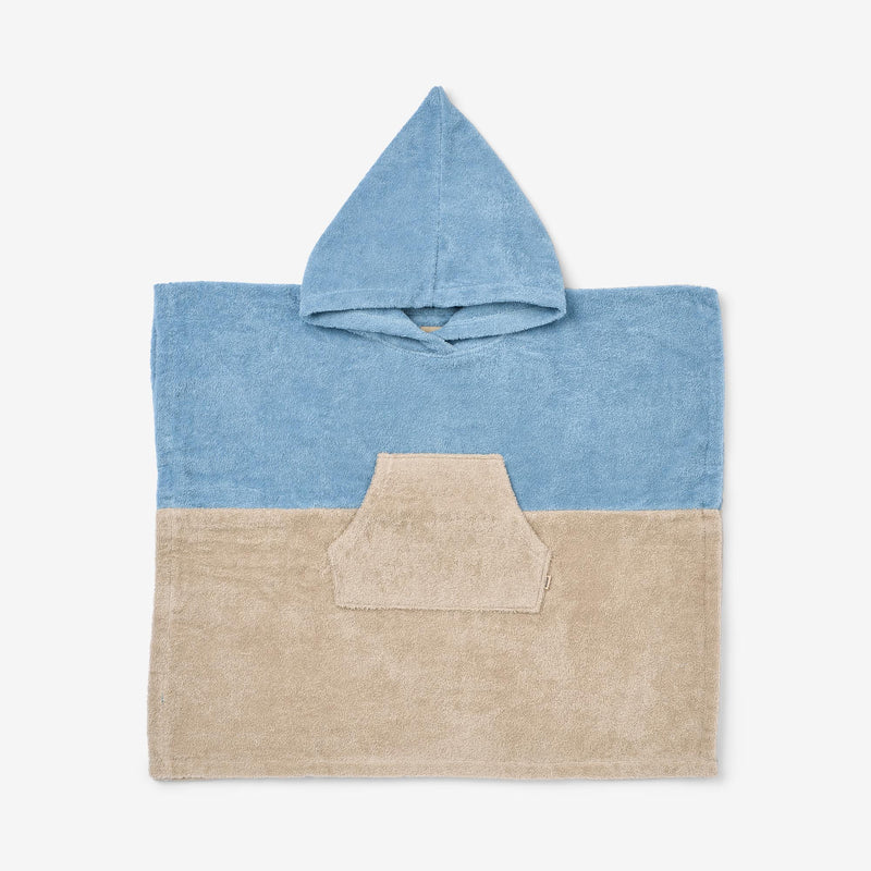 Wheat Main Frotté poncho Lille Home 1049 blue summer