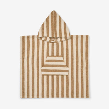 Wheat Main Frotté poncho Lille Home 9524 cappucino stripe