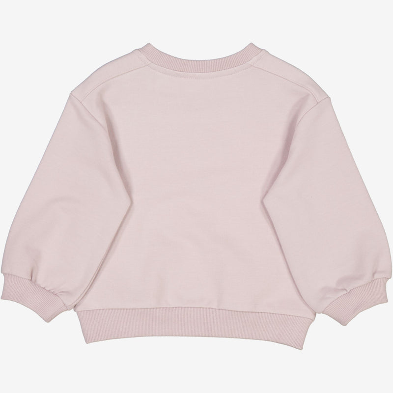 Wheat Genser Eliza Broderi | Baby Sweatshirts 1354 soft lilac