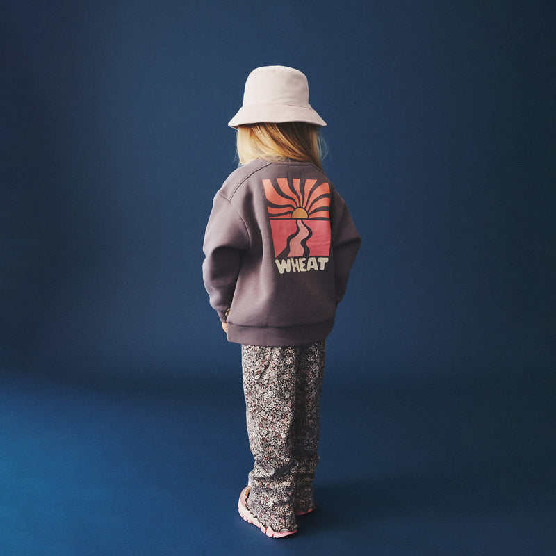 Wheat Main Genser L/S Ellis Sweatshirt 1035 purple stone