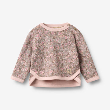 Wheat Main Genser L/S Emery Sweatshirt 9899 rose brown flowers