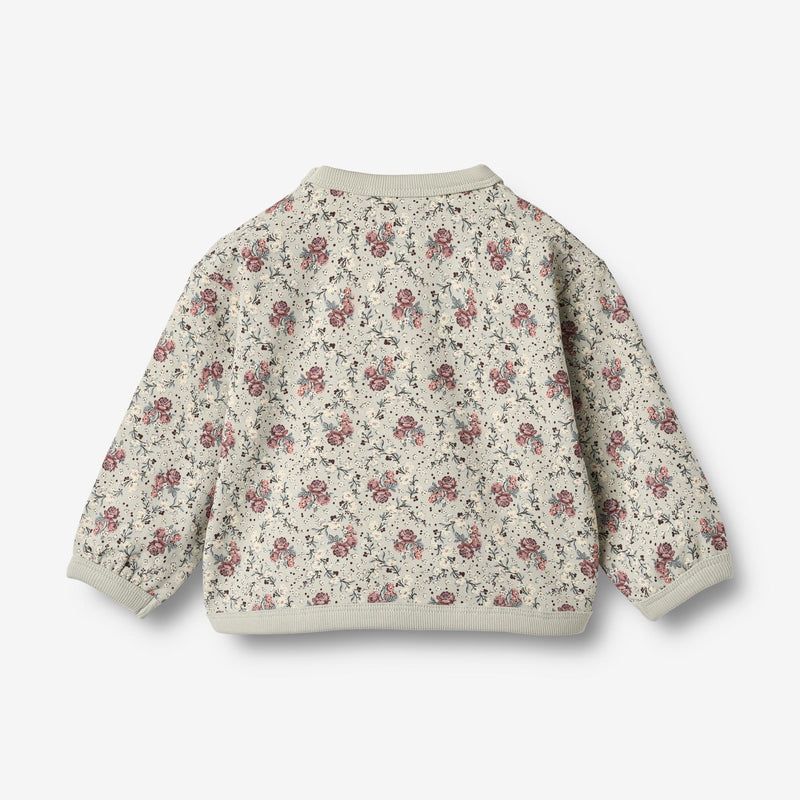 Wheat Main Genser L/S Emery Sweatshirt 9539 slightly green flowers