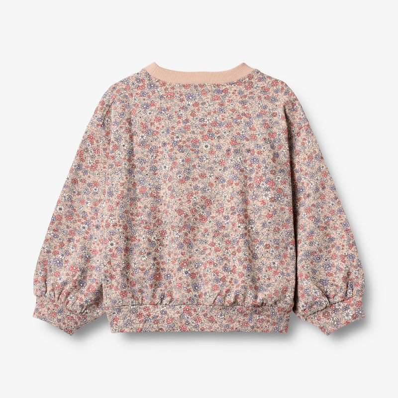 Wheat Main Genser L/S Lia Sweatshirt 2036 rose dust flowers