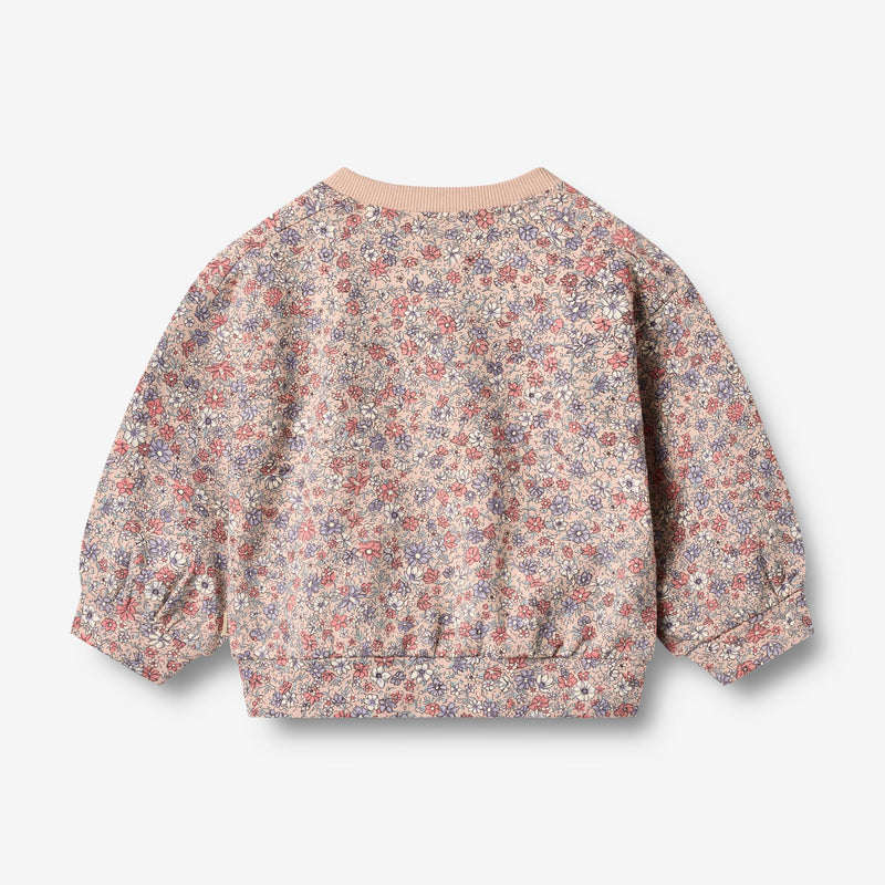 Wheat Main Genser L/S Lia Sweatshirt 2036 rose dust flowers