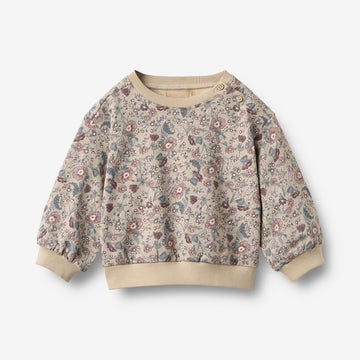 Wheat Main Genser L/S Lia Sweatshirt 9904 soft sand flowers
