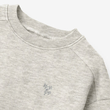 Wheat Main Genser L/S Willi Sweatshirt 0220 light melange grey
