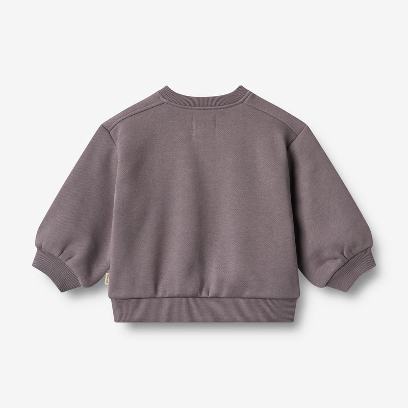 Wheat Main Genser L / S broderi Eliza Sweatshirt 1035 purple stone