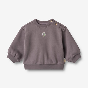 Wheat Main Genser L / S broderi Eliza Sweatshirt 1035 purple stone