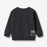 Wheat Main Genser L/S i blokk Ellis Sweatshirt 1432 navy