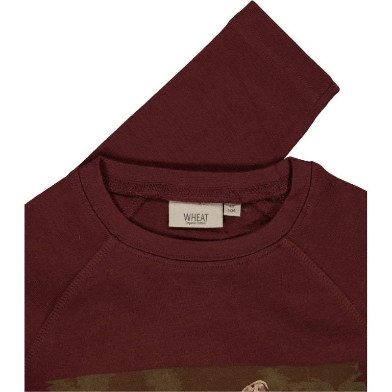 Wheat Main Genser Rev Jersey Tops and T-Shirts 2750 maroon