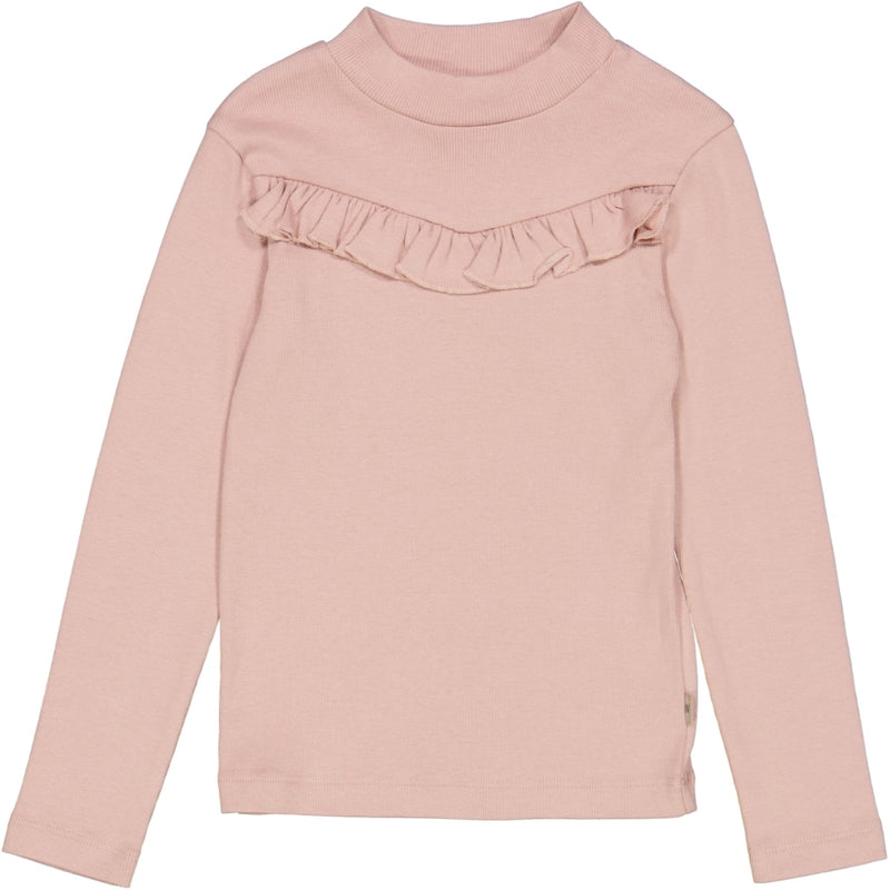 Wheat Main Genser Volang Ribbet Jersey Tops and T-Shirts 2487 rose powder