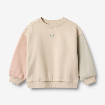 Wheat Main Gensere L/S broderi Elliot Sweatshirt 3191 offwhite