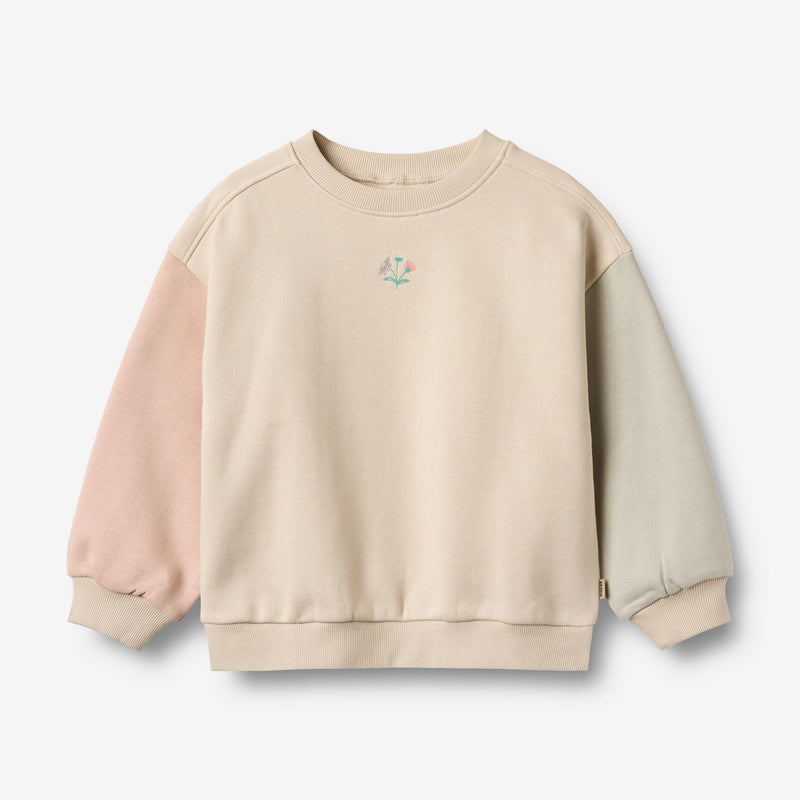 Wheat Main Gensere L/S broderi Elliot Sweatshirt 3191 offwhite