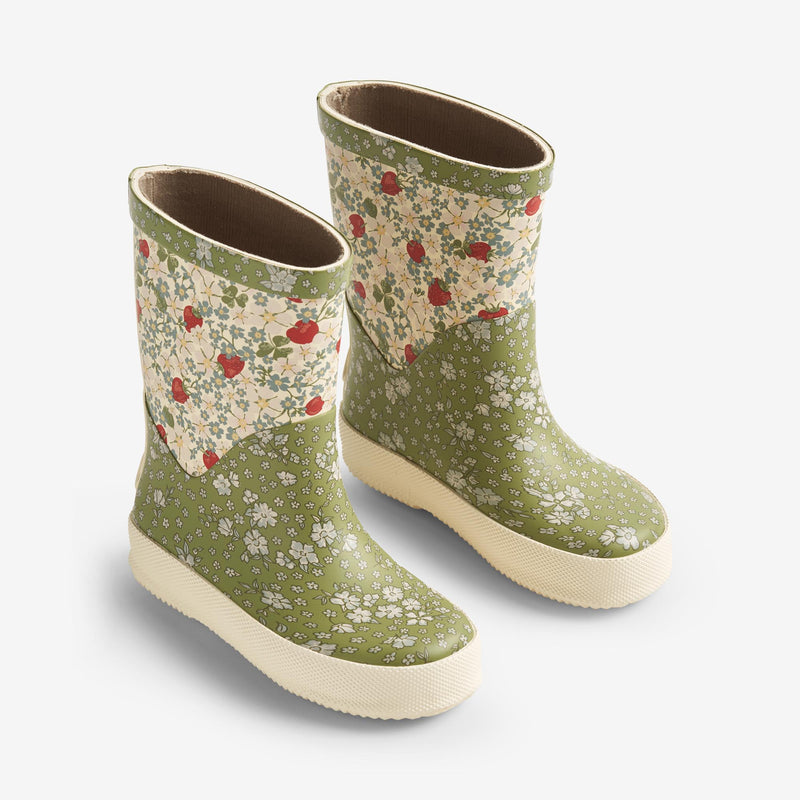 Wheat Footwear  Gummistøvel Juno Rubber Boots 4150 green flowers