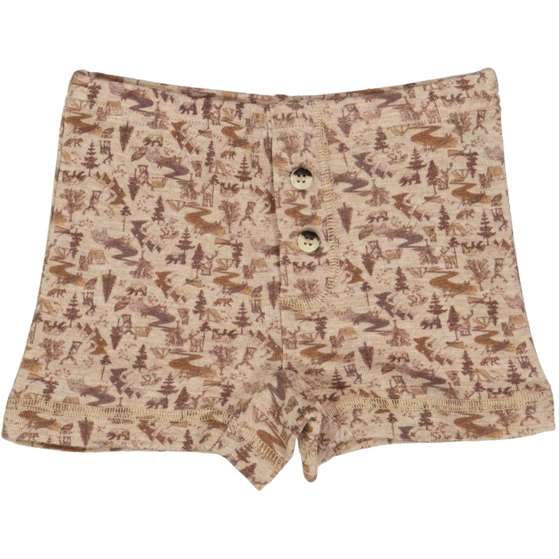 Wheat Wool Gutt Ull Boxershorts Underwear/Bodies 3208 khaki wild life