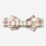 Wheat Main Headband Bow Alba Acc 9068 eggshell check