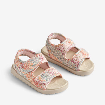 Wheat Footwear  Healy Åpen Sandal Print Sandals 9506 rainbow flowers