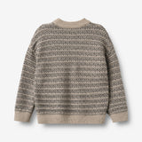 Wheat Main Jacquard-genser Jens Pullover 9574 warm sand melange