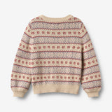 Wheat Main Jacquard Cardigan Vikki Cardigan 3191 offwhite