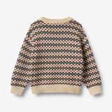 Wheat Main Jacquard Genser Harlow Pullover 1292 greyblue
