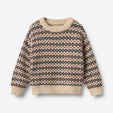 Wheat Main Jacquard Genser Harlow Pullover 1292 greyblue