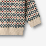Wheat Main Jacquard Genser Harlow Pullover 3191 offwhite