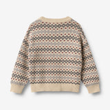 Wheat Main Jacquard Genser Harlow Pullover 9624 flint