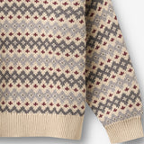 Wheat Main Jacquard Genser Harlow Pullover 9624 flint