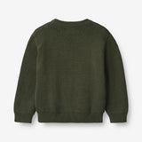 Wheat Main  Jacquard Genser Rakett Knitted Tops 1687 forest night