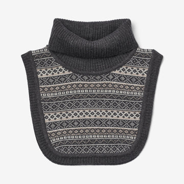 Wheat Outerwear Jacquard Halsvarmer Majo Accessory 0064 charcoal melange