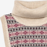 Wheat Outerwear Jacquard Halsvarmer Majo Accessory 3129 eggshell
