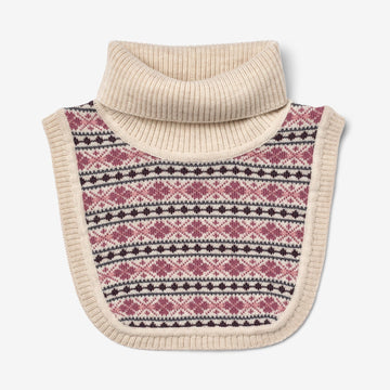 Wheat Outerwear Jacquard Halsvarmer Majo Accessory 3129 eggshell