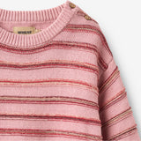 Wheat Main Jacquard Pullover Harlow Pullover 9784 berry cream stripe