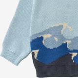 Wheat Main Jacquard Pullover Knud Pullover 2703 summer sky