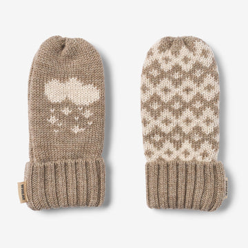 Wheat Outerwear Jacquard Votter Towsi Accessory 9556 grey camel melange