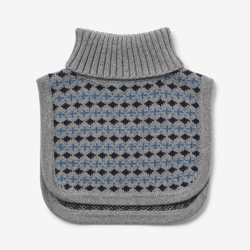 Wheat Outerwear Jacquard halsvarmer stoff Accessory 0105 grey melange