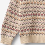 Wheat Main Jacquardgenser Harlow Pullover 3191 offwhite
