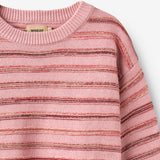 Wheat Main Jacquardgenser Harlow Pullover 9784 berry cream stripe
