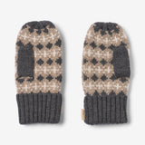 Wheat Outerwear Jacquardvotter Haansi Accessory 0064 charcoal melange