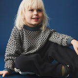 Wheat Main Jacquard genser Flores Knitted Tops 1460 stormy weather