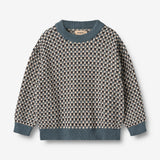 Wheat Main Jacquard genser Flores Knitted Tops 1460 stormy weather