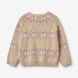 Wheat Main Jacquardgenser Alberte Knitted Tops 3354 warm sand