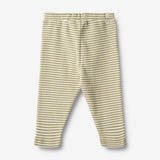 Wheat Main  Jersey Bukser Manfred Trousers 4126 sage green stripe