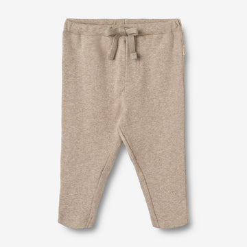 Wheat Main  Jersey Bukser Manfred Trousers 0072 gravel melange