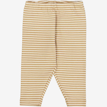 Wheat Main  Jersey Bukser Silas | Baby Leggings 3307 cappuccino stripe