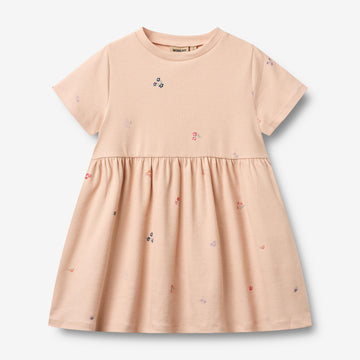 Wheat Main Jersey Dress Anna Dress 2475 rose flowers