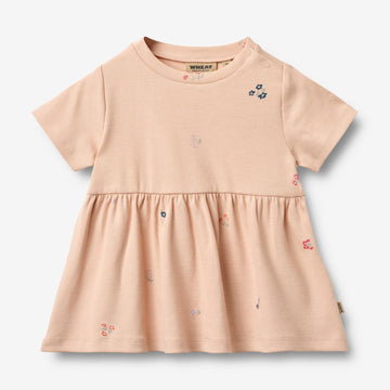 Wheat Main Jersey Dress Anna Dress 2475 rose flowers