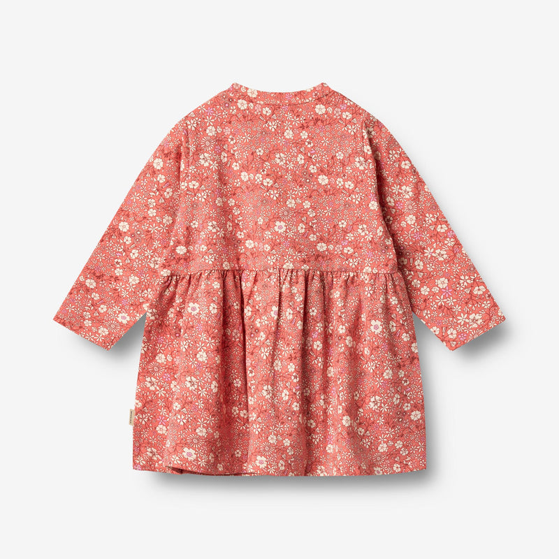 Wheat Main Jersey Dress L/S Sessa Dress 9422 coral flowers